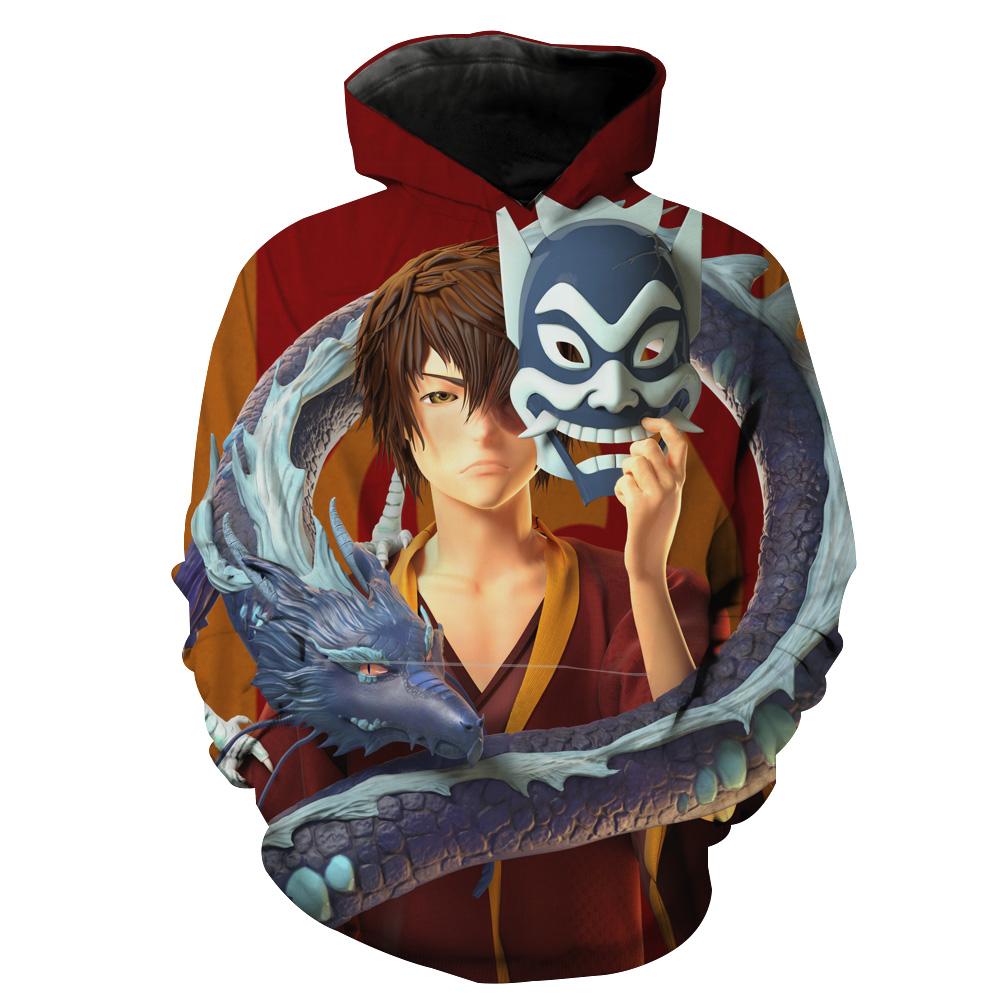Masked Zuko Avatar The Last Airbenders Hoodie 3D