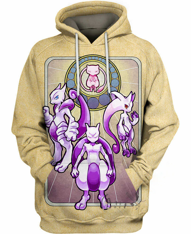 Mega Mewtwo Hoodie 3D