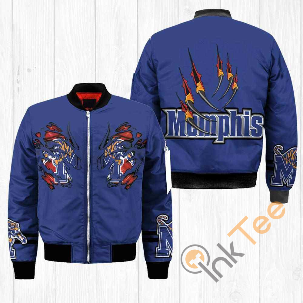 Memphis Tigers NCAA Claws Apparel Best Christmas Gift For Fans Bomber Jacket