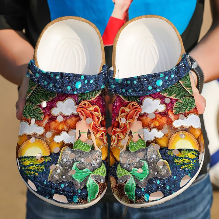 Mermaid Little Crocs Clog Shoes