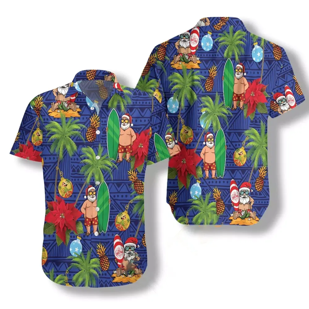 Merry Christmas Santa Claus Hawaiian shirts