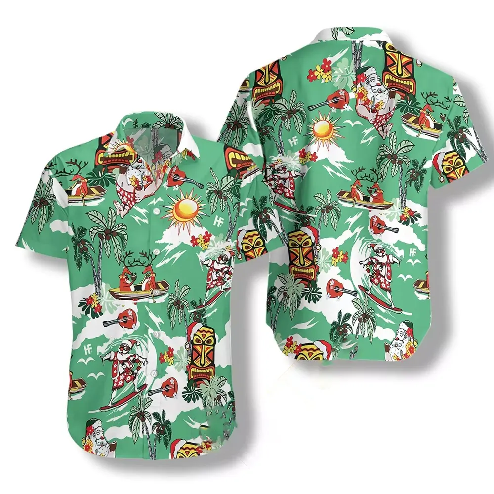 Merry Christmas Santa Claus Hawaiian shirts