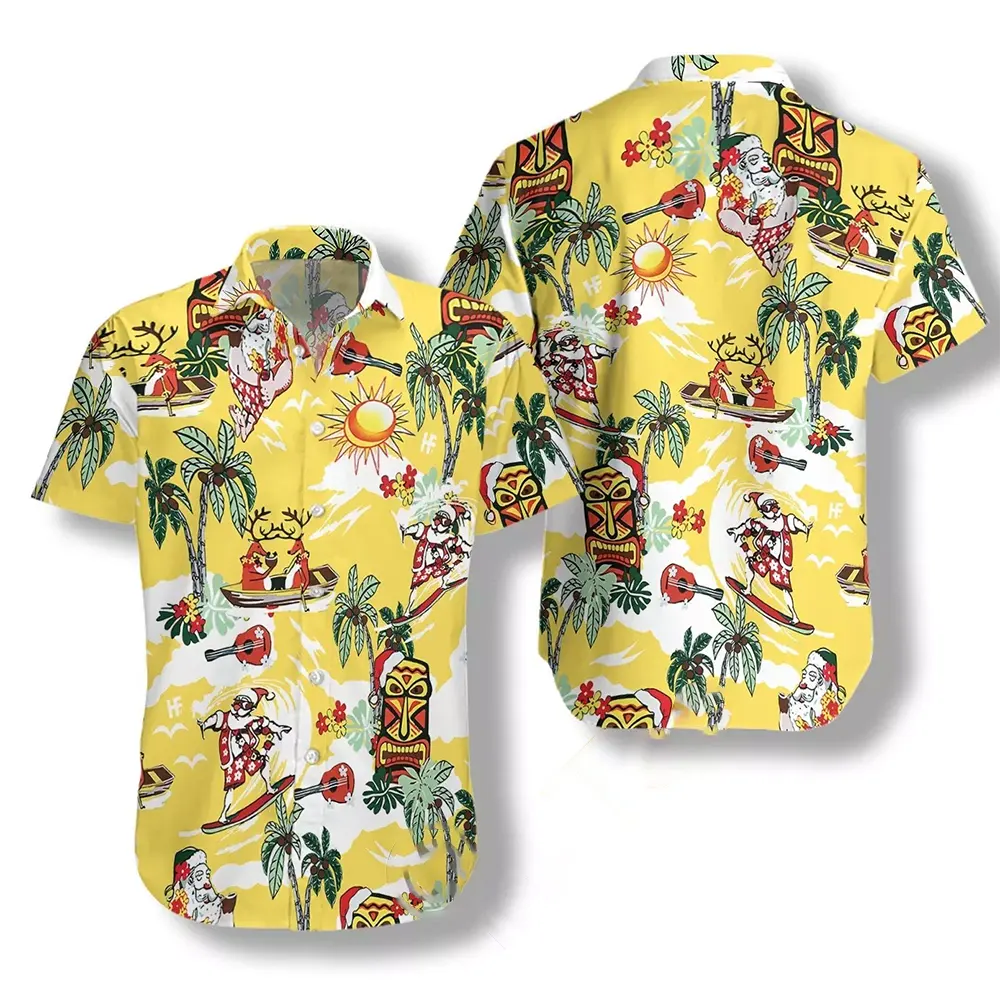 Merry Christmas Santa Claus Hawaiian shirts