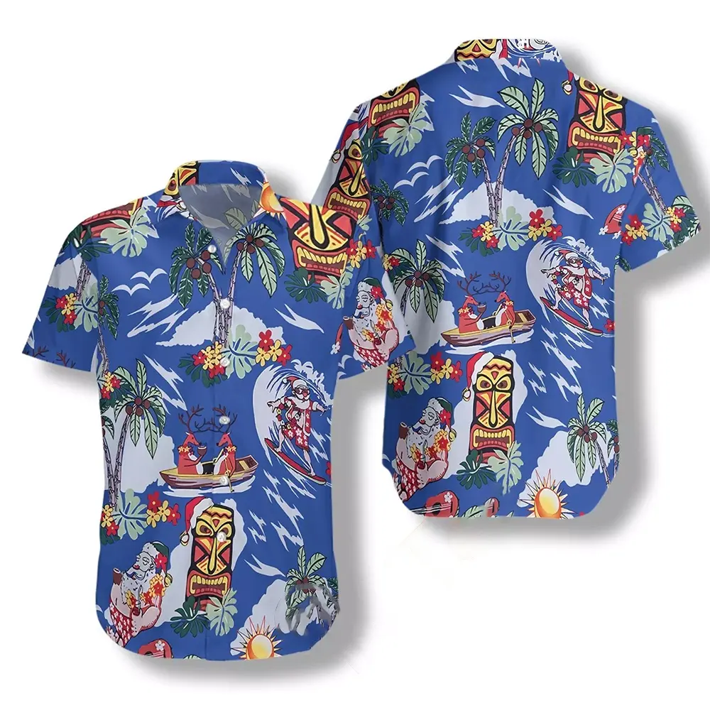Merry Christmas Santa Claus Hawaiian shirts
