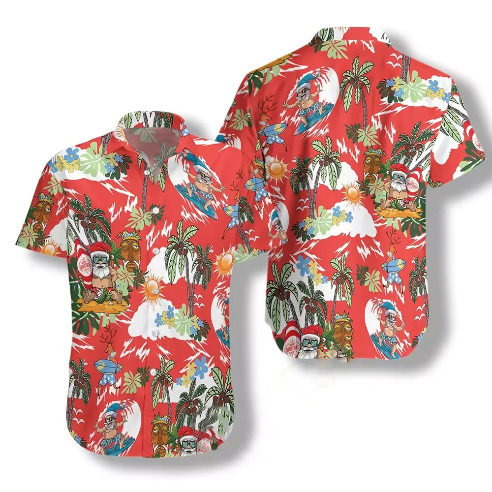 Merry Christmas Santa Claus Hawaiian shirts