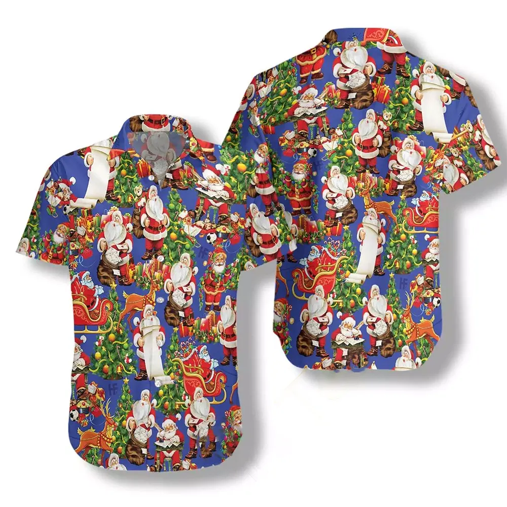 Merry Christmas Santa Claus Hawaiian shirts