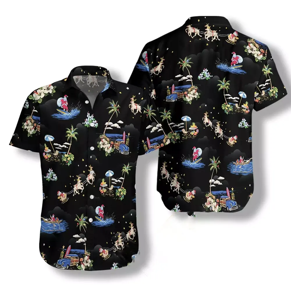 Merry Christmas Santa Claus Hawaiian shirts
