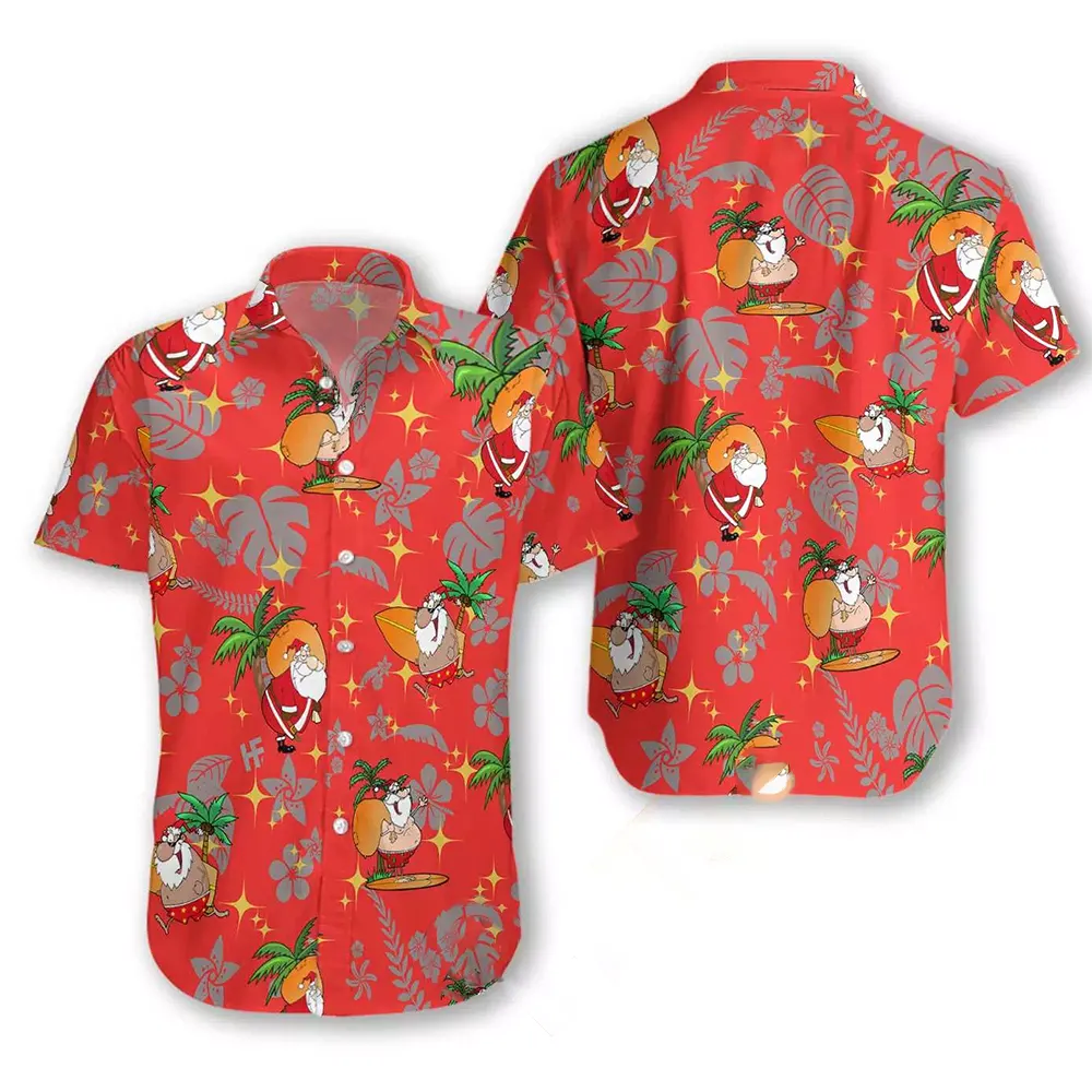 Merry Christmas Santa Claus Hawaiian shirts