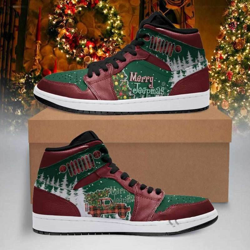 Merry Jeepmas Custom Air Jordan Shoes