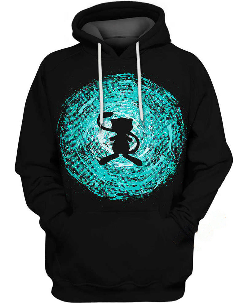 Mew Pokemon Circle Hoodie 3D