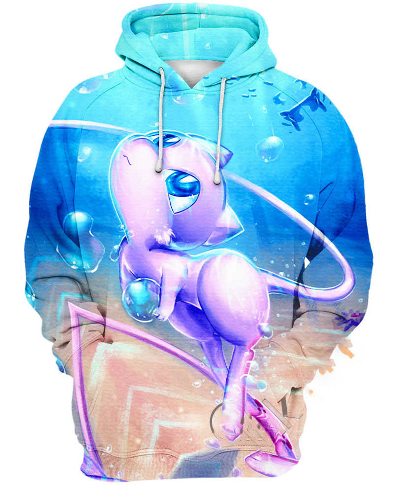 Mew With Bubbles Hoodie 3D