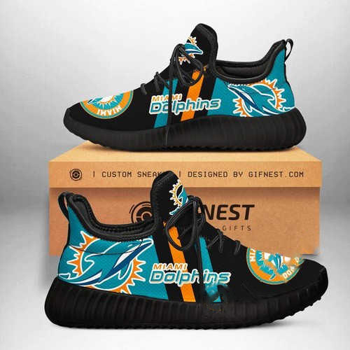 Miami Dolphins Customize Yeezy Boost