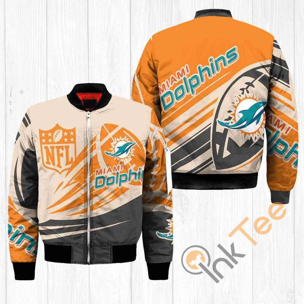 Miami Dolphins NFL Balls Apparel Best Christmas Gift For Fans Bomber Jacket