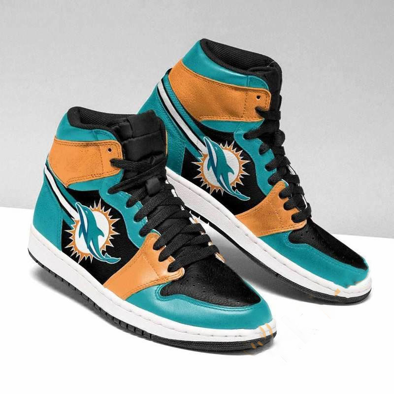 Miami Dolphins Nfl Custom Air Jordan Shoes