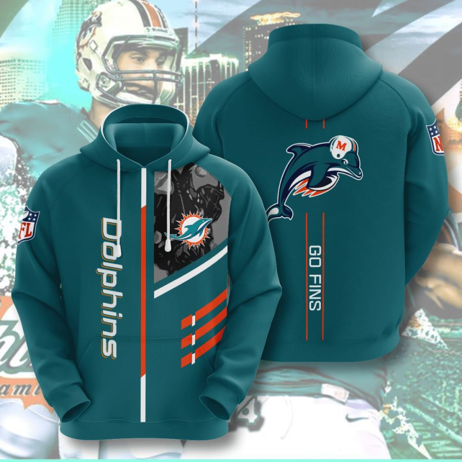 Miami Dolphins Custom Hoodie 3D
