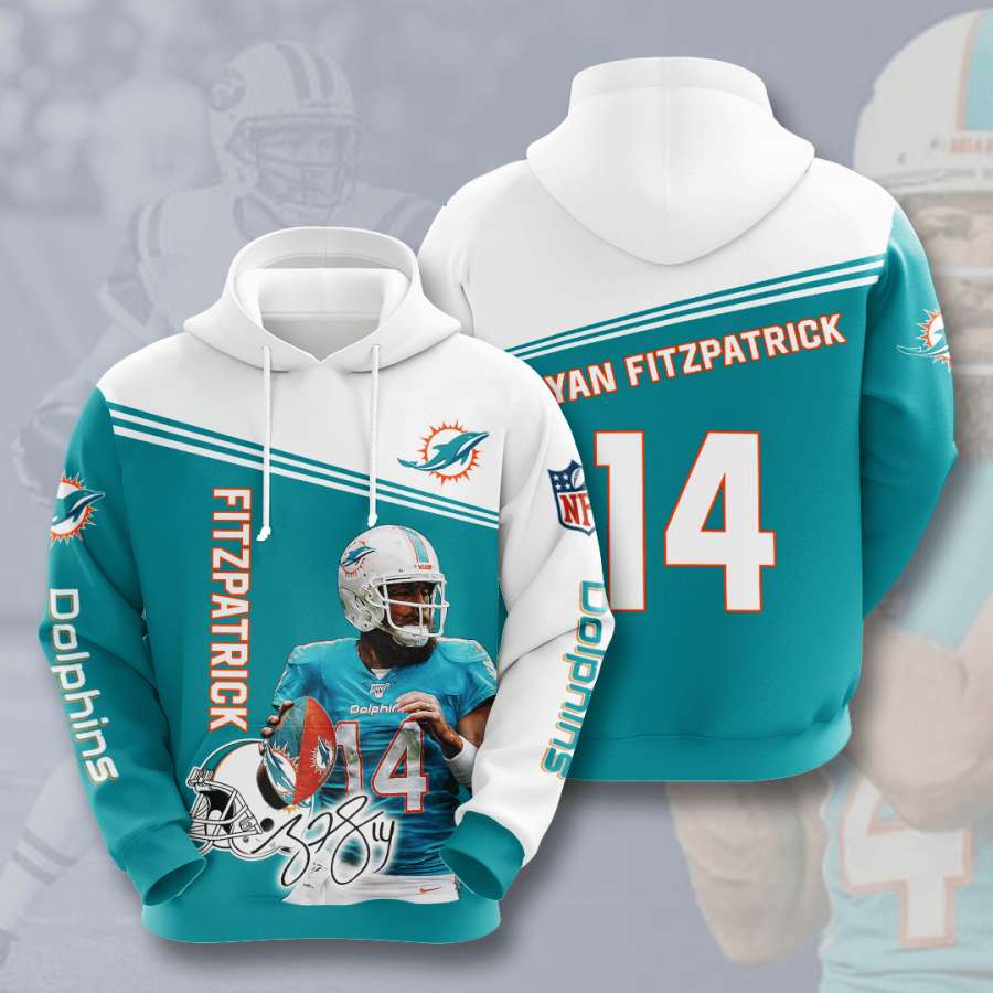 Miami Dolphins Custom Hoodie 3D