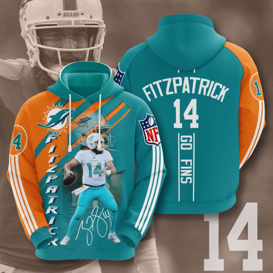 Miami Dolphins Custom Hoodie 3D