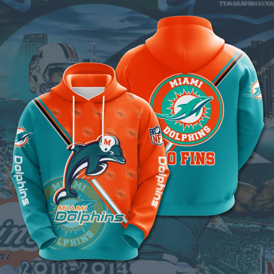 Miami Dolphins Custom Hoodie 3D