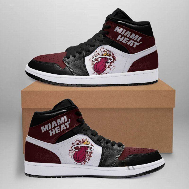 Miami Heat Nba Custom Air Jordan Shoes