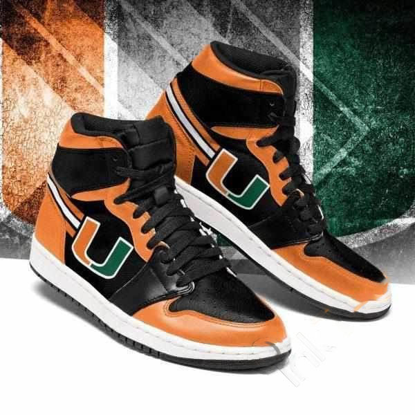 Miami Hurricanes Ncaa Custom Air Jordan Shoes