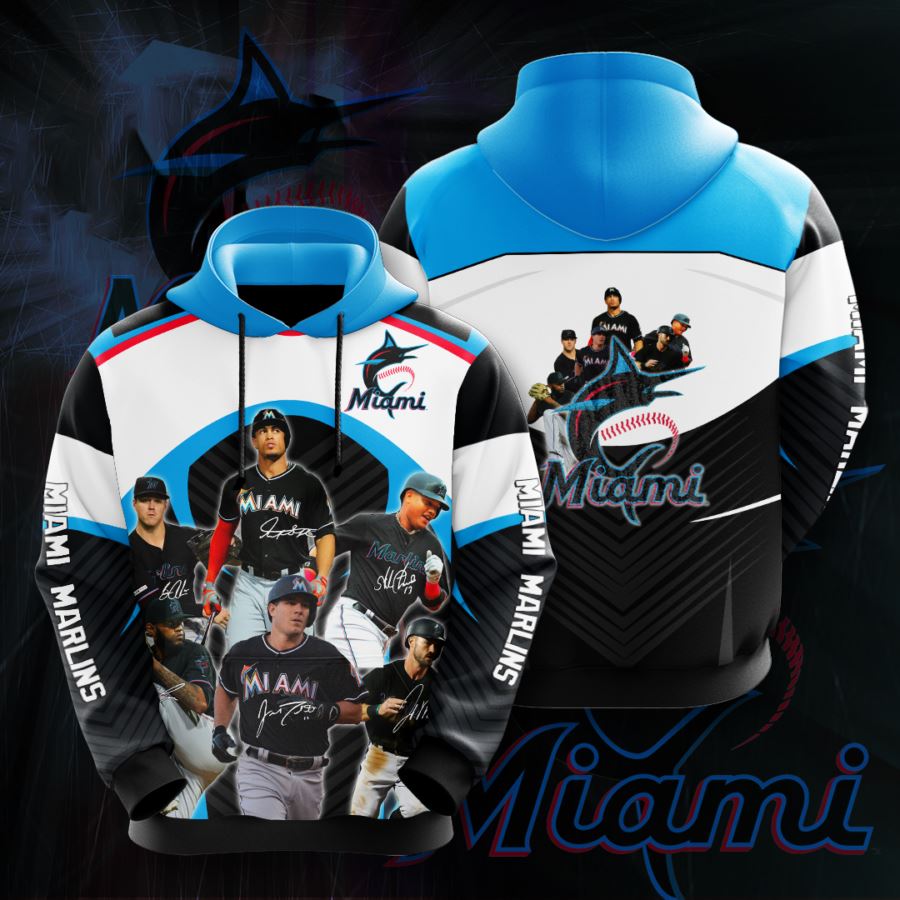 Miami Marlins Custom Hoodie 3D