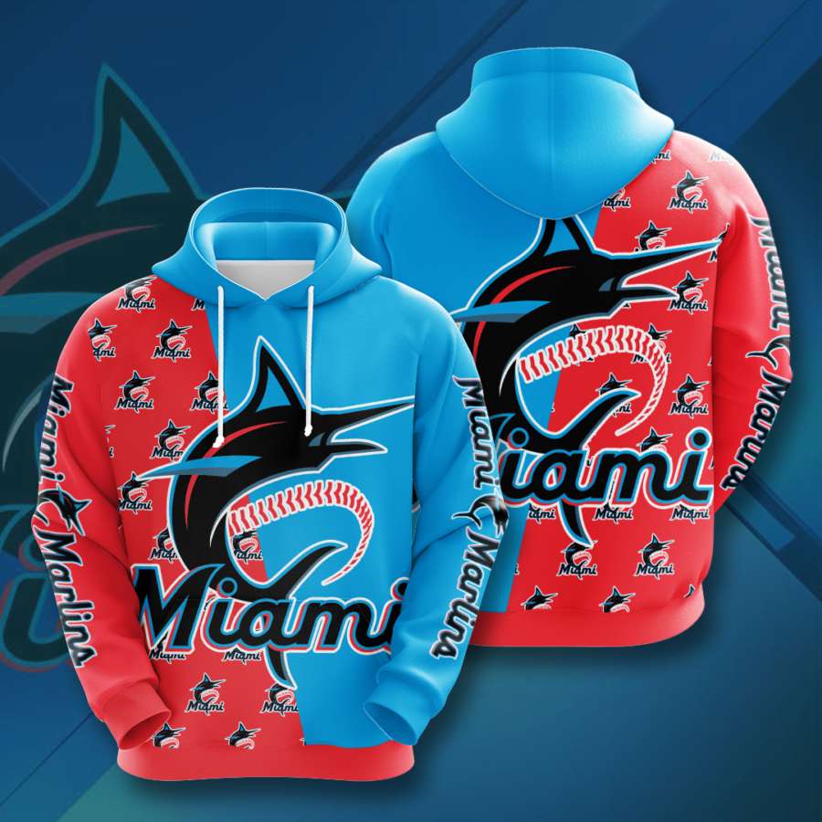 Miami Marlins Custom Hoodie 3D