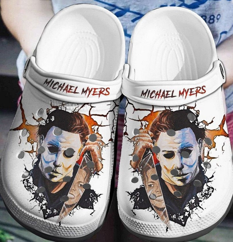 Michael Myers Face Crocs Clog Shoes