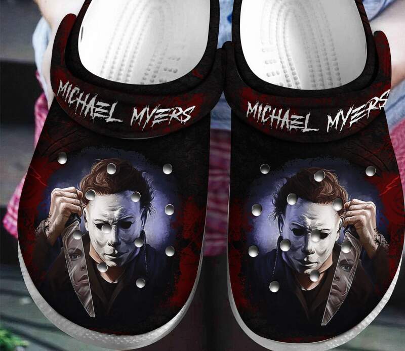 Michael Myers Horror Face Personalised Crocs Clog Shoes
