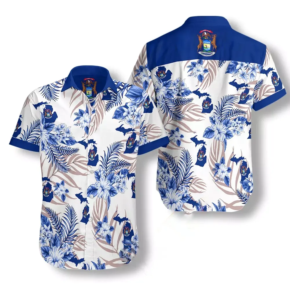 Michigan Proud Hawaiian shirts