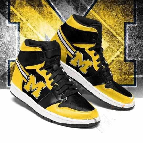 Michigan Wolverines Ncaa Custom Air Jordan Shoes