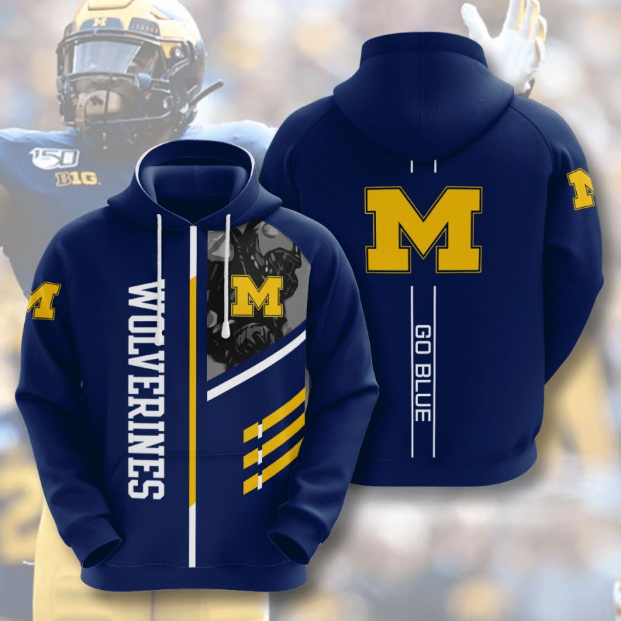 Michigan Wolverines Custom Hoodie 3D
