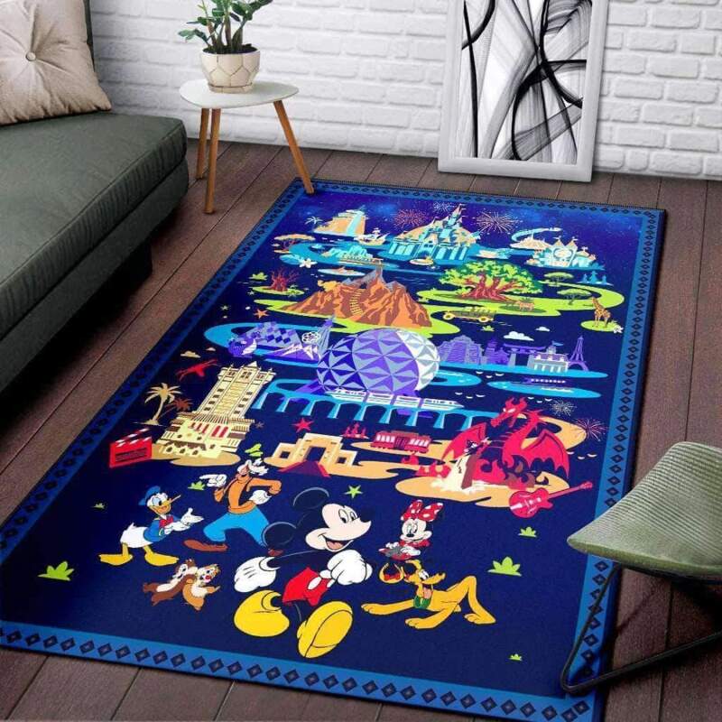 Mickey Disney Mouse Friends Decorative Floor Rug