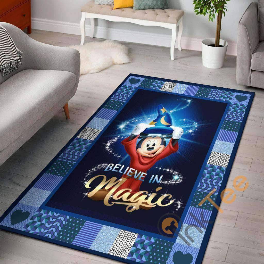Mickey Fantasia Mouse Carpet Disney Castle Living Room Bedroom Gift For Lover Rug