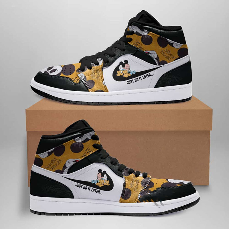 Mickey Just Do It Custom Air Jordan Shoes