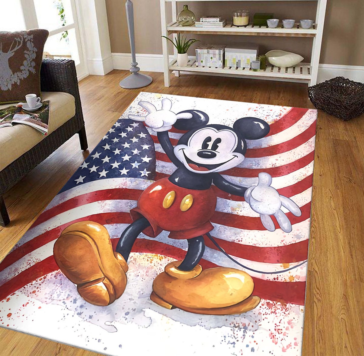 Mickey Mouse Disney Love Lover Decorative Floor Rug