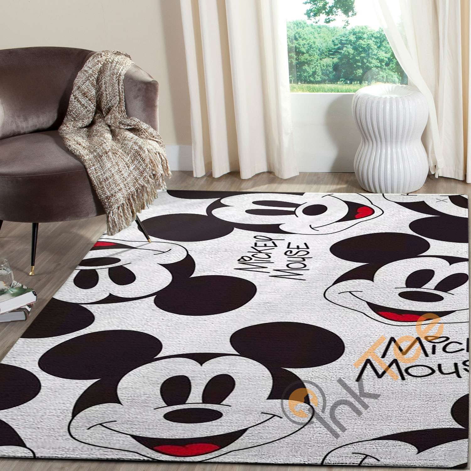 Mickey Mouse Face Rug
