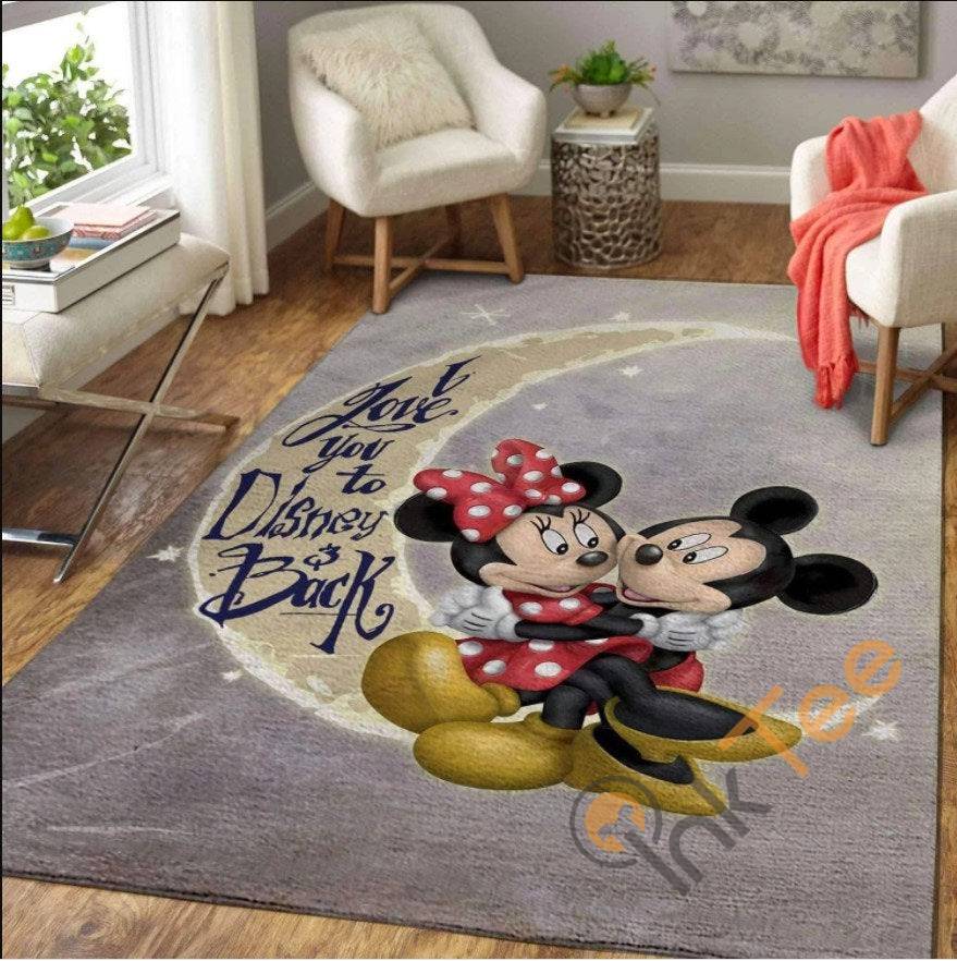 Mickey Mouse Hugs Minnie I Love You To Disney For Living Room Bedroom Lover Rug