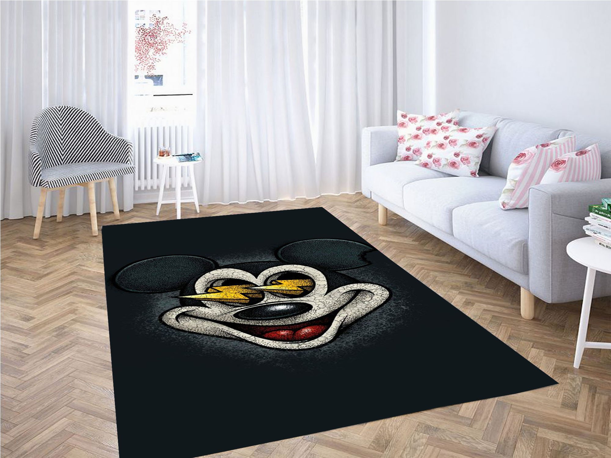 Mickey Mouse Lowbrow Carpet Rug