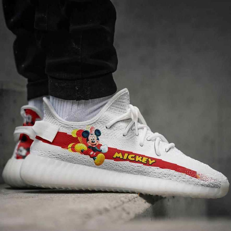 Mickey Red Yeezy Boost