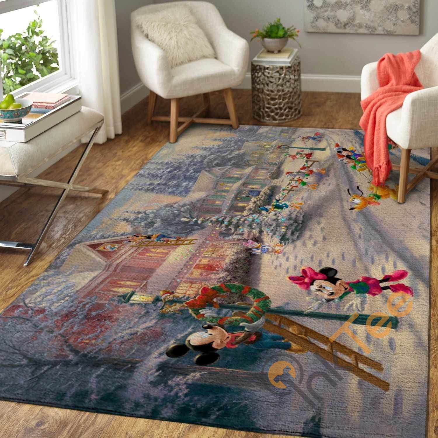 Mickey’s Victorian Christmas Area Rug