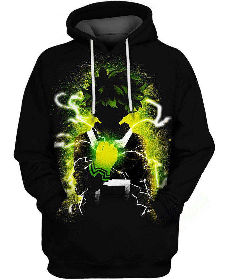 Midoriya Izuku Flash Hoodie 3D