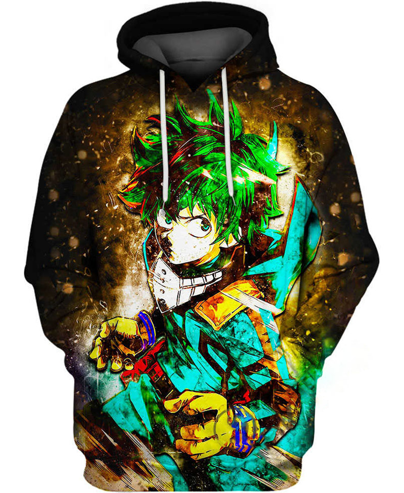 Midoriya Izuku Render Hoodie 3D