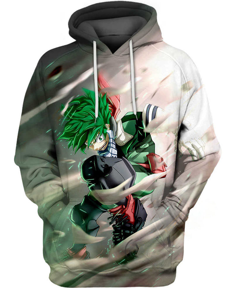 Midoriya Mha Hoodie 3D