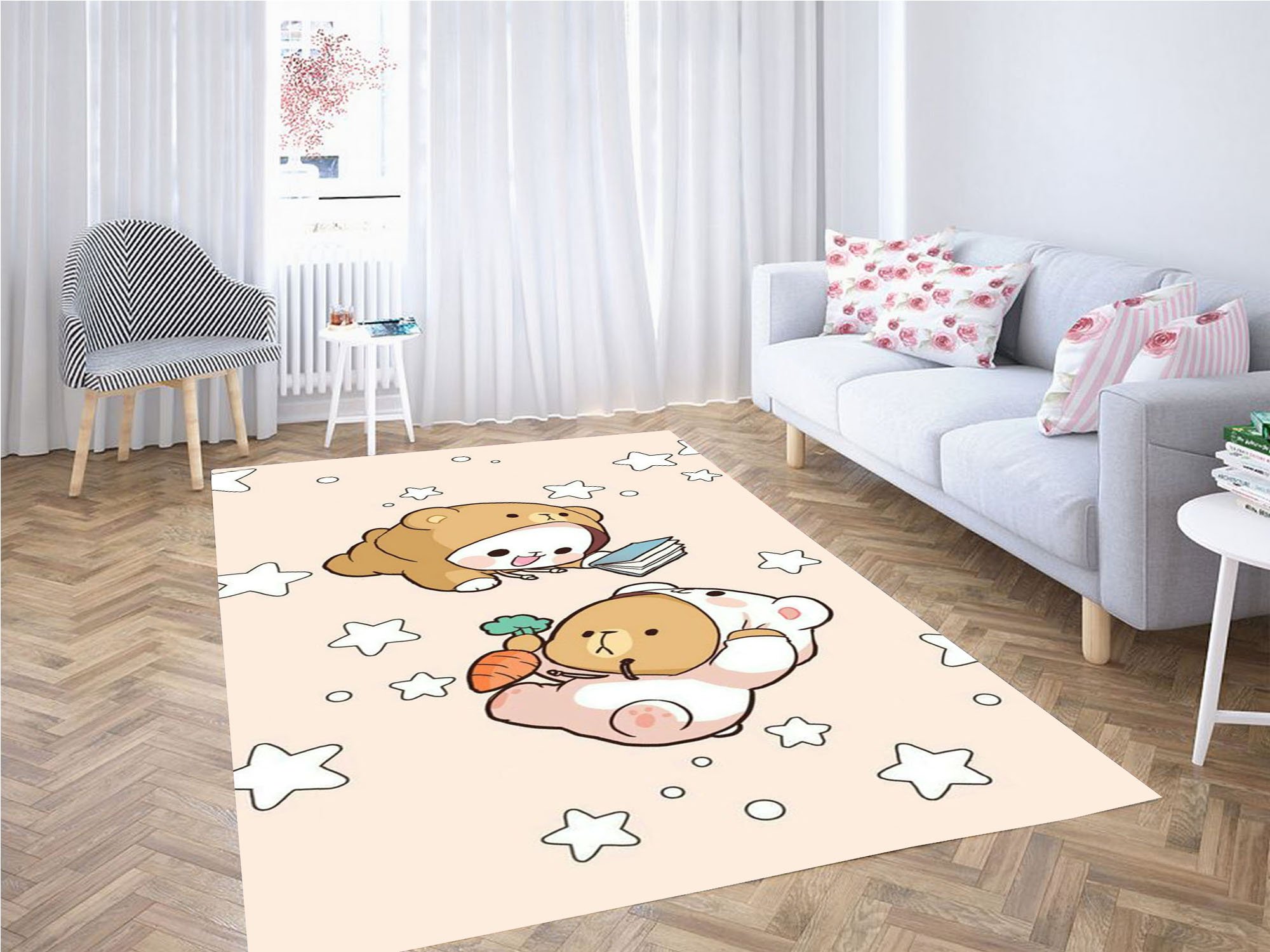 Milk And Mocha Bears Carpet Rug