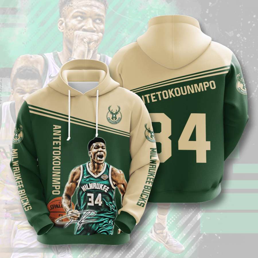 Milwaukee Bucks Custom Hoodie 3D