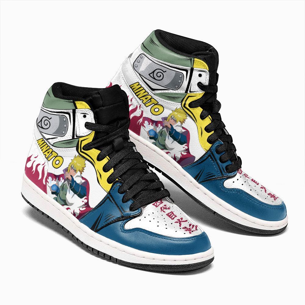 Minato Namikaze Uniform Naruto Custom Anime Air Jordan Shoes