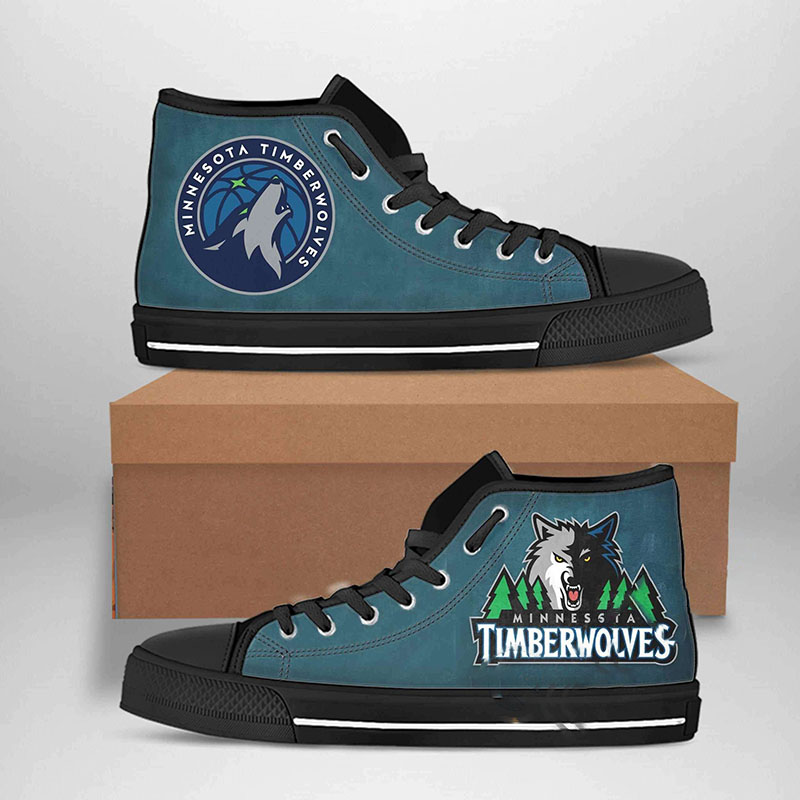 Minnesota Timberwolves Nba Basketball High Top Shoes