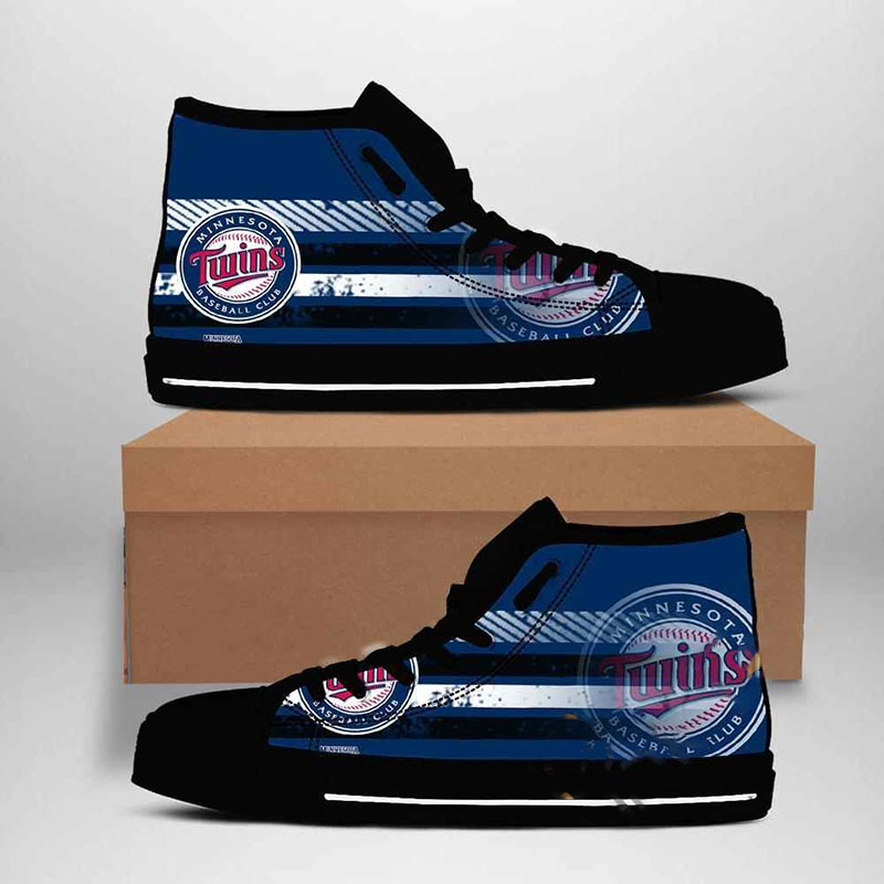 Minnesota Twins Mlb Baseball High Top Shoes