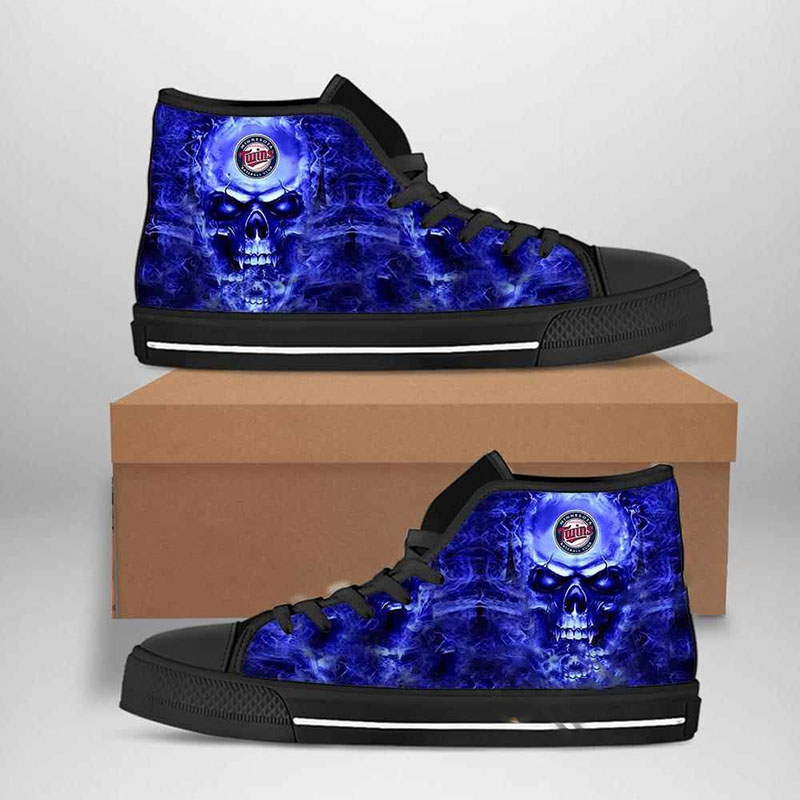 Minnesota Twins Mlb Baseball High Top Shoes