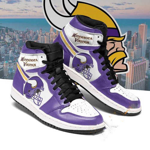 Minnesota Vikings Custom Air Jordan Shoes
